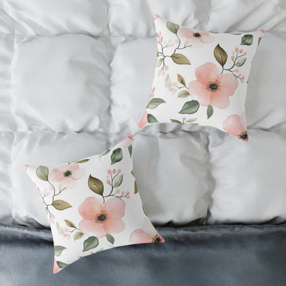 Floral Botanical Accent Square Throw Pillow