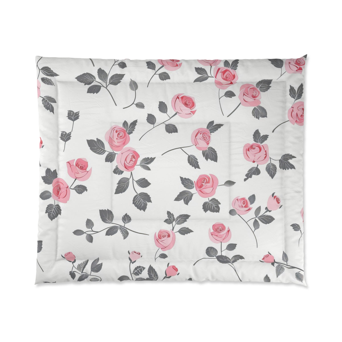 Pink Rose Vines Comforter