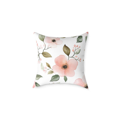 Floral Botanical Accent Square Throw Pillow