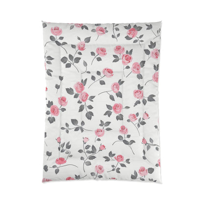 Pink Rose Vines Comforter