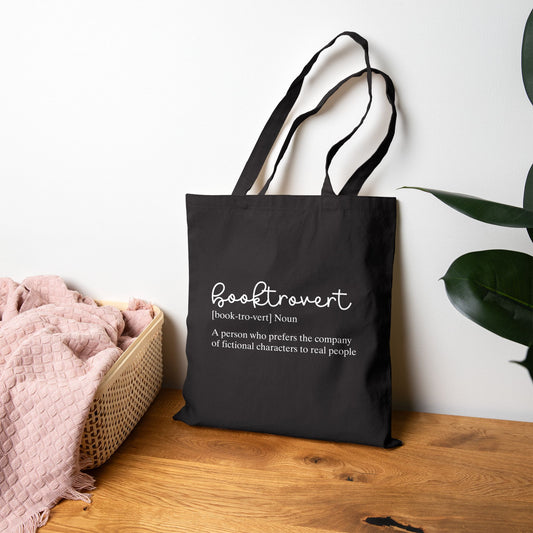 Booktrovert Canvas Tote Bag