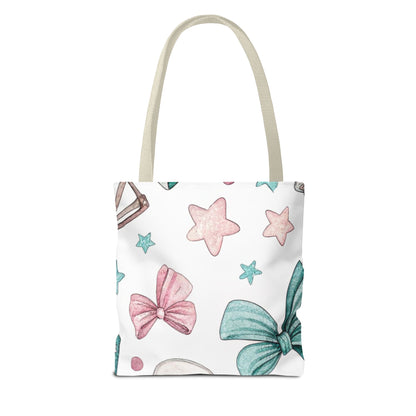 Cute Coffee & Glasses Tote Bag