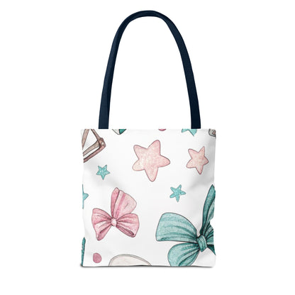 Cute Coffee & Glasses Tote Bag