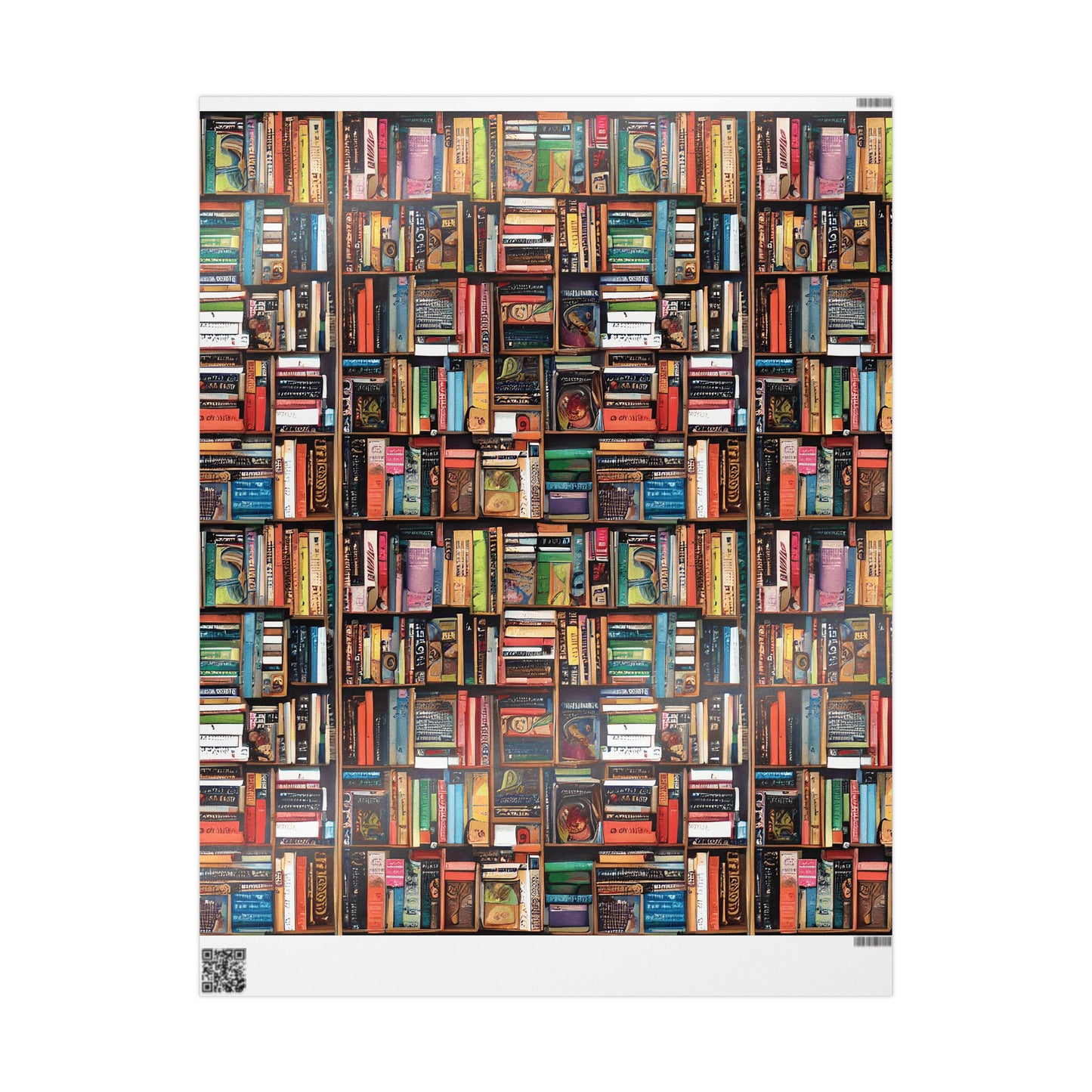 Bookshelf Book Lover Wrapping Paper for Readers