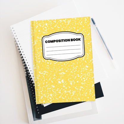 Yellow Marble Classic Composition Blank Journal