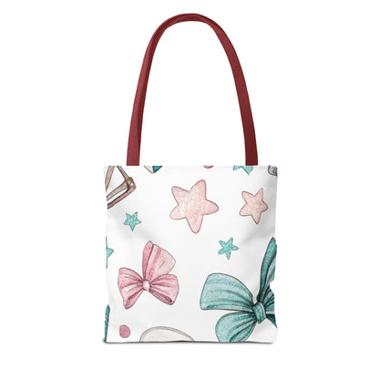 Cute Coffee & Glasses Tote Bag