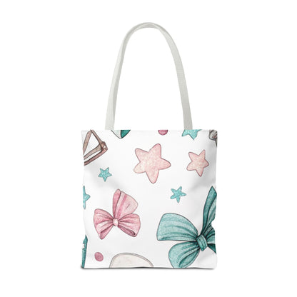 Cute Coffee & Glasses Tote Bag