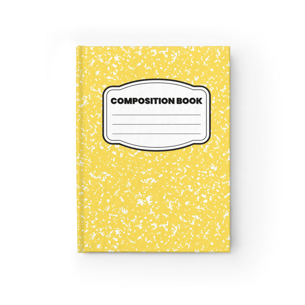 Yellow Marble Classic Composition Blank Journal