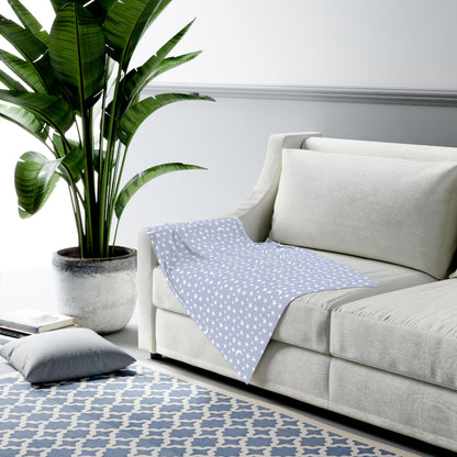 Soft Blue Stars & Moon Baby Swaddle Blanket