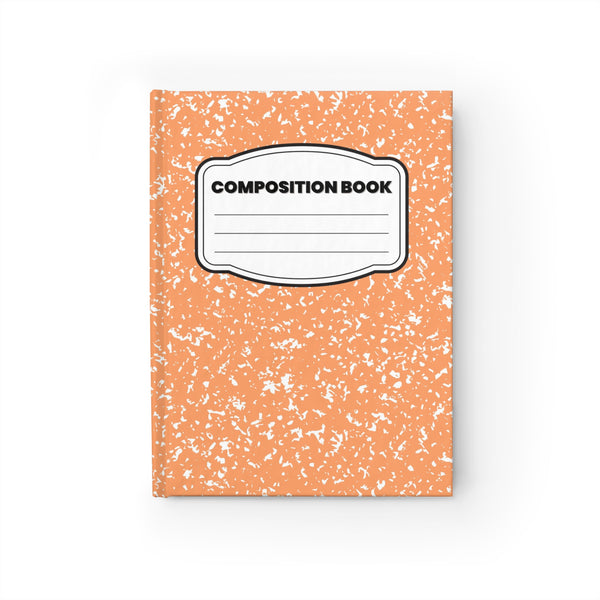 Orange Marble Classic Composition Blank Journal