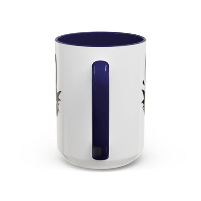 Peek-A-Boo Black Cat Accent Coffee Mug (11, 15oz)