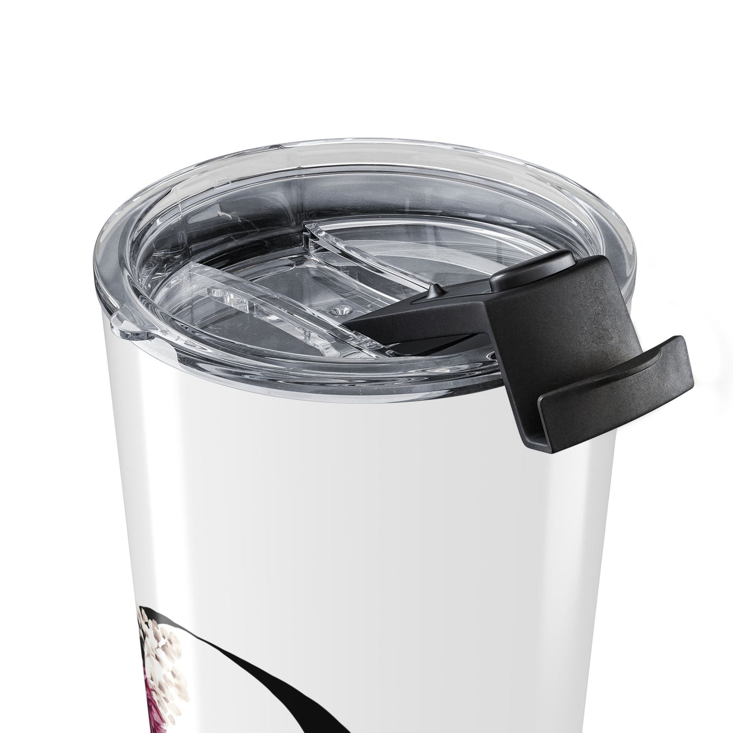 Elegant Letter "O" Floral Monogram Tumbler 20oz