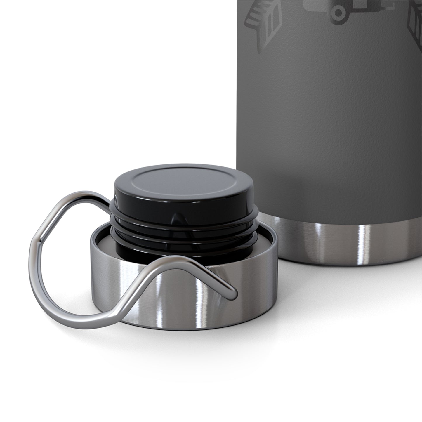 Camping Icons Vacuum Insulated Bottle 22oz