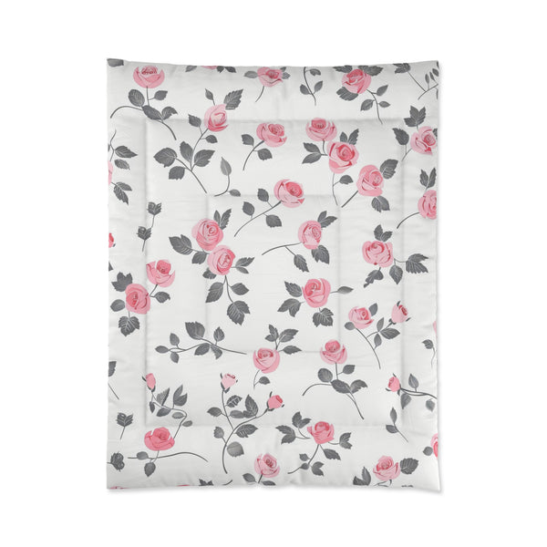 Pink Rose Vines Comforter