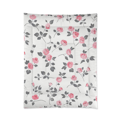 Pink Rose Vines Comforter