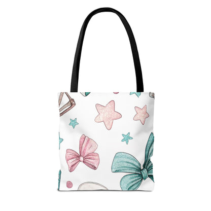 Cute Coffee & Glasses Tote Bag