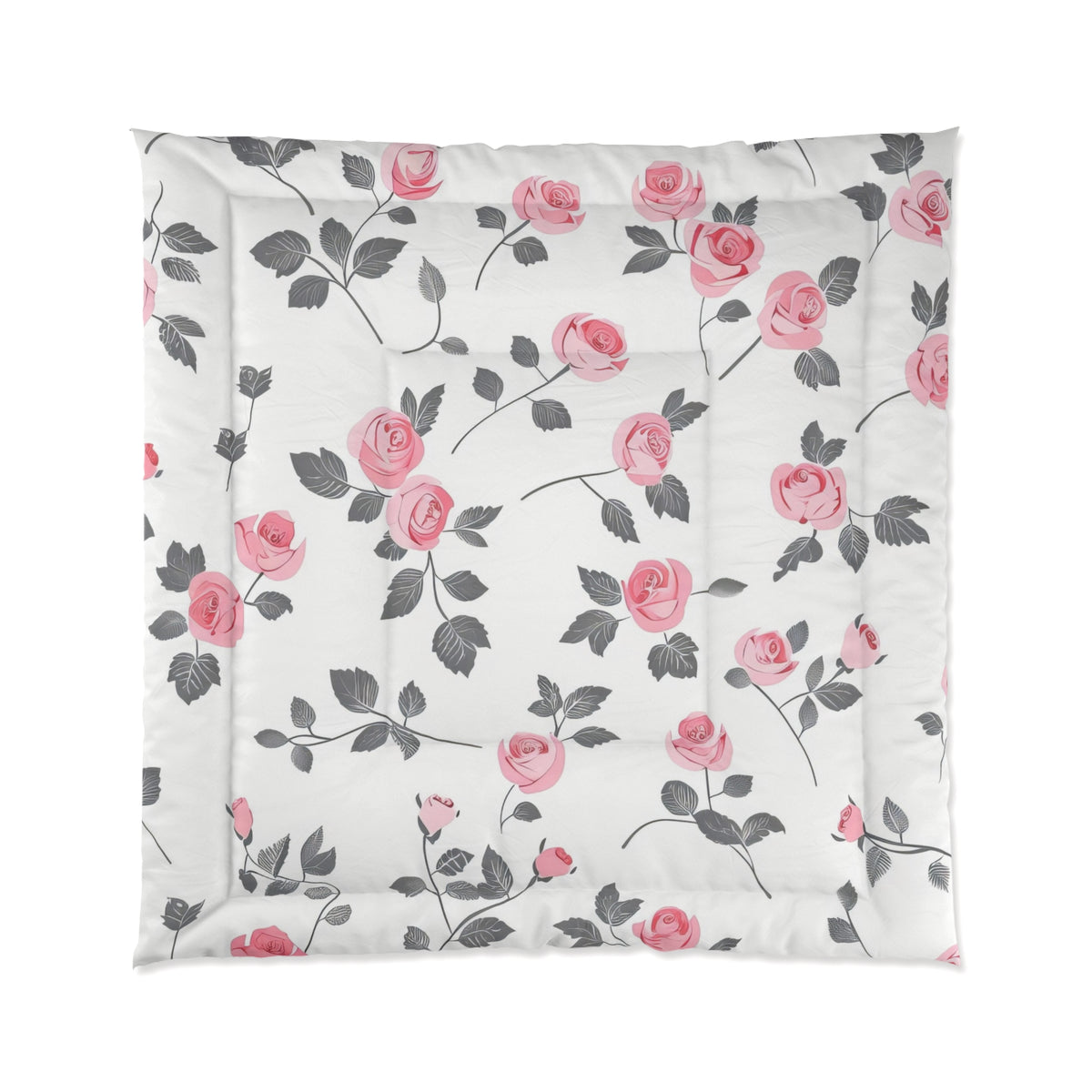 Pink Rose Vines Comforter