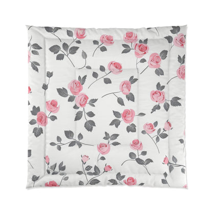 Pink Rose Vines Comforter