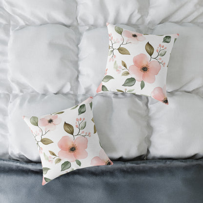 Floral Botanical Accent Square Throw Pillow