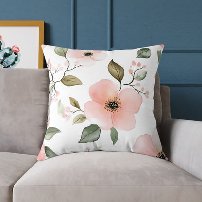 Floral Botanical Accent Square Throw Pillow
