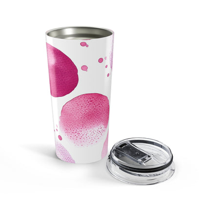 Pink Watercolor Polka Dot 20ozTumbler